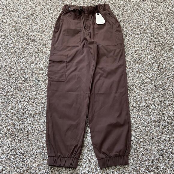 Prana Stretch Zion E-Waist Jogger Women's XS Mocha Relaxed Fit High Rise Cargo - Picture 3 of 10